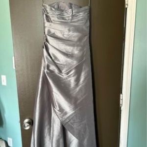 Silver formal dress
